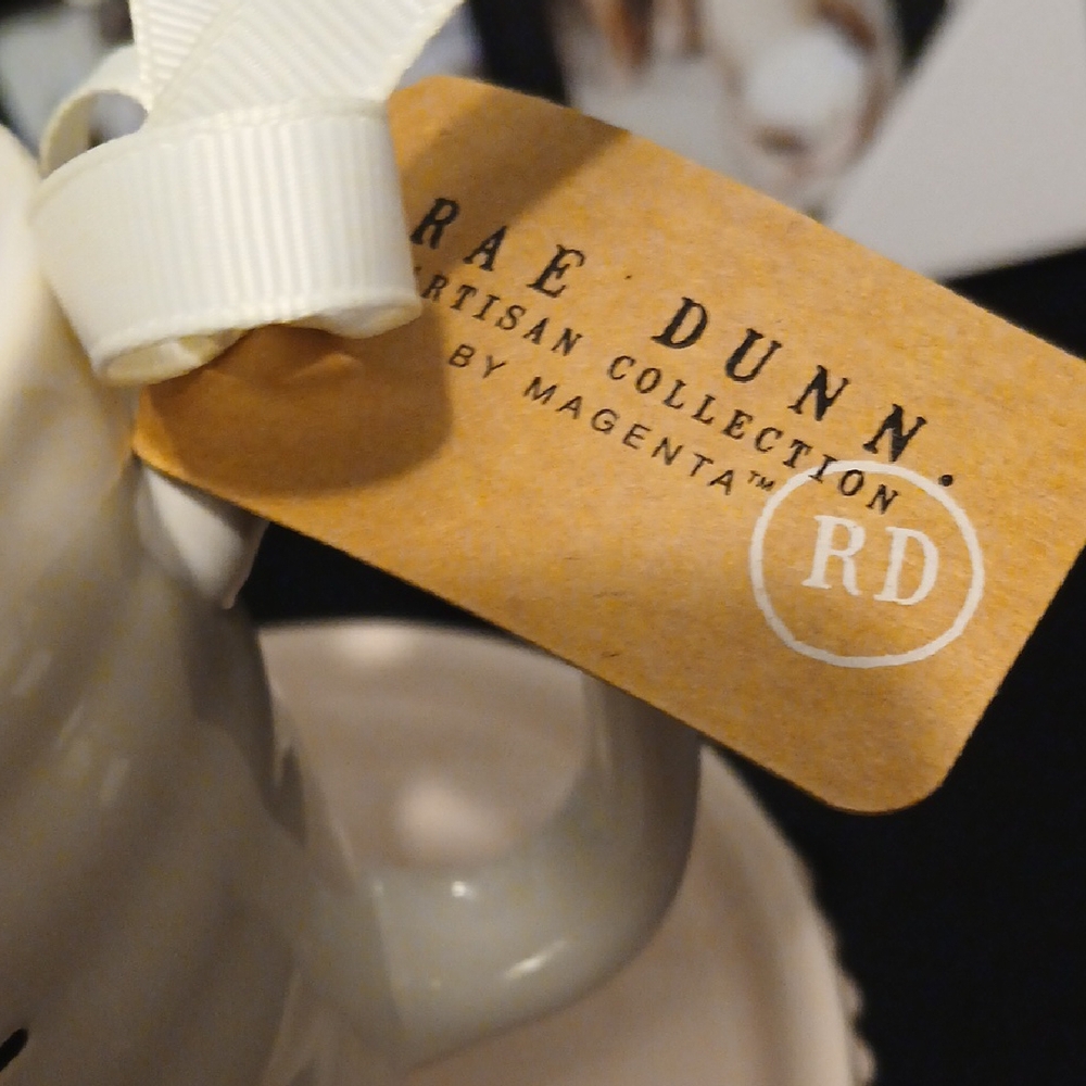 Rae Dunn Cream Mug with Ribbon - Picture 2 of 6